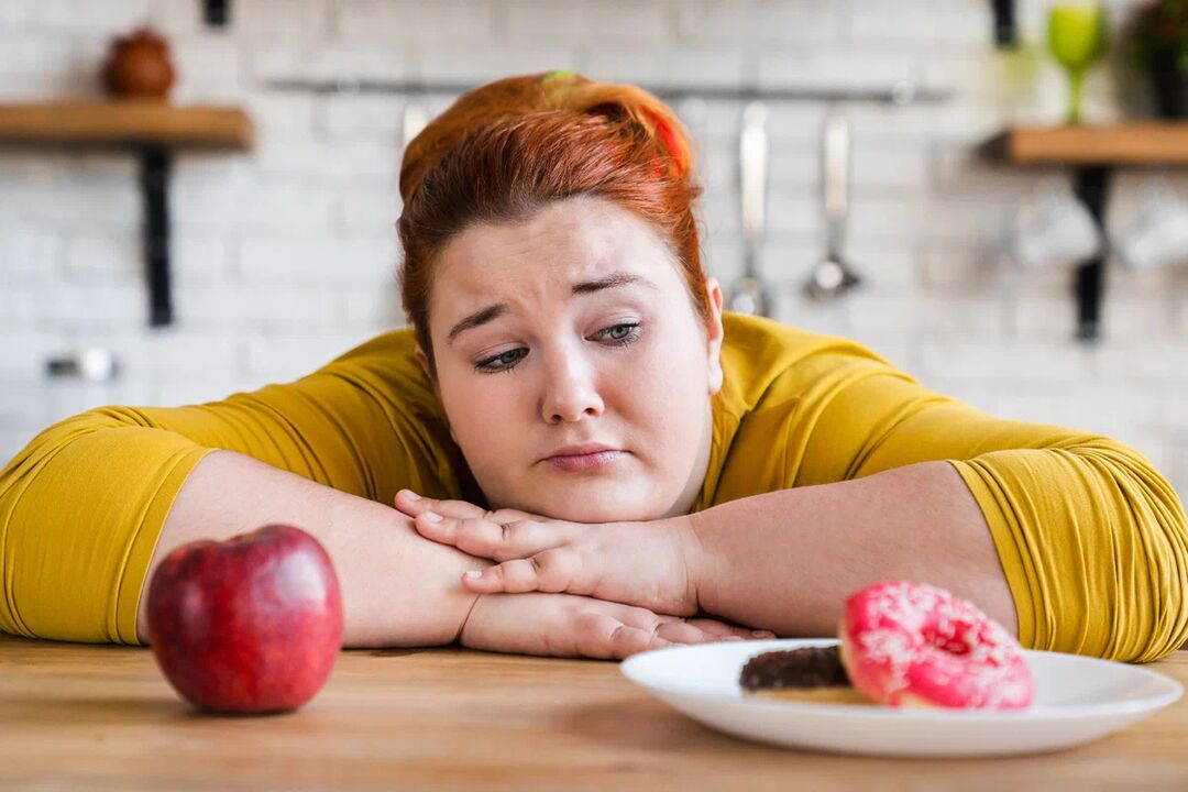 Refusal of confectionery in favor of fruit when overweight