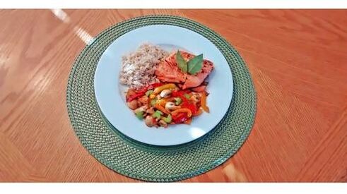 a healthy meal on a keto diet